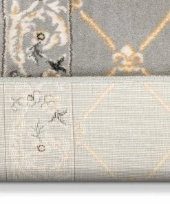 Well Woven Fleur De Lis Custom Size Runner Traditional Grey Choose Your Width X Choose Your Length Hallway Runner Rug Grey & Silver