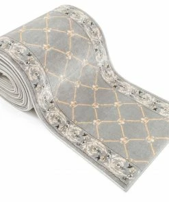 Well Woven Fleur De Lis Custom Size Runner Traditional Grey Choose Your Width X Choose Your Length Hallway Runner Rug Grey & Silver 6 Well Woven Fleur De Lis Custom Size Runner Traditional Grey Choose Your Width X Choose Your Length Hallway Runner Rug Grey & Silver