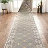Well Woven Fleur De Lis Custom Size Runner Traditional Grey Choose Your Width X Choose Your Length Hallway Runner Rug Grey & Silver