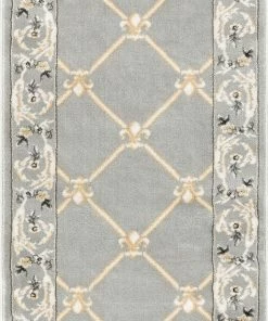 Well Woven Oriental & Persian Fleur De Lis Grey Traditional Rug