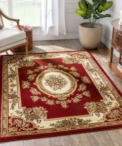Well Woven Le Petit Palais Red Traditional Rug