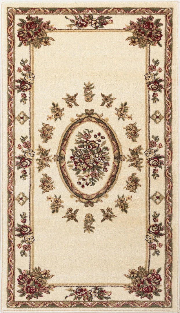 Well Woven 3'x5' Le Petit Palais Ivory Traditional Rug 5 Well Woven 3'x5' Le Petit Palais Ivory Traditional Rug