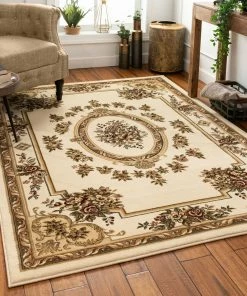 Well Woven 3'x5' Le Petit Palais Ivory Traditional Rug