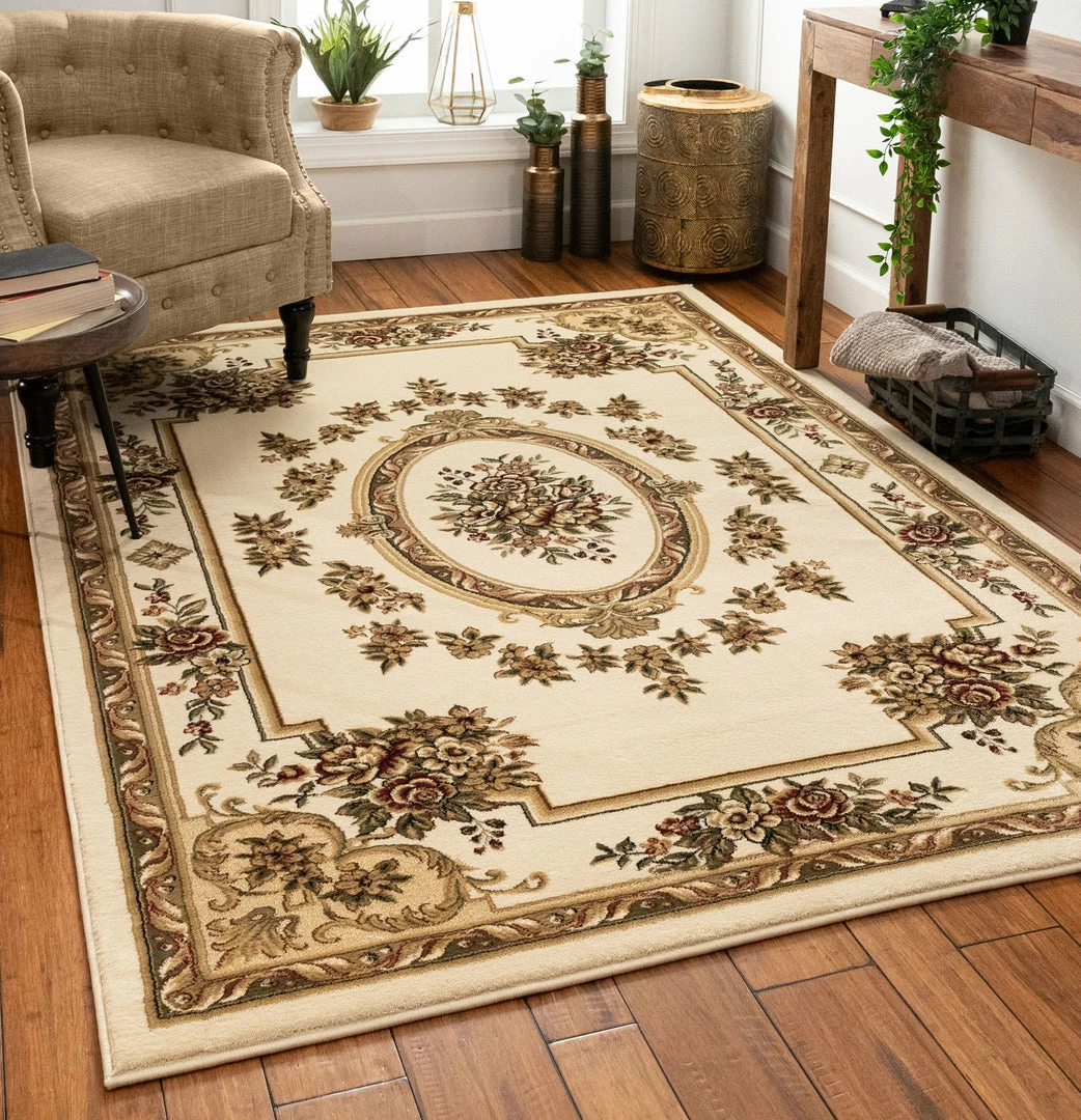 Well Woven 3'x5' Le Petit Palais Ivory Traditional Rug 2 Well Woven 3'x5' Le Petit Palais Ivory Traditional Rug