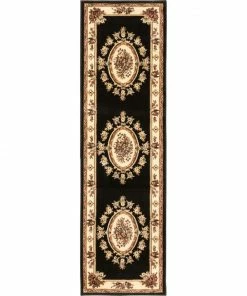 Well Woven Le Petit Palais Black Traditional Rug Oriental & Persian