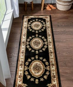 Well Woven Le Petit Palais Black Traditional Rug Oriental & Persian