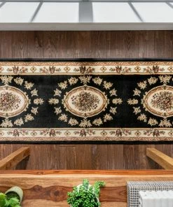 Well Woven Le Petit Palais Black Traditional Rug Oriental & Persian