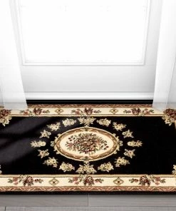 Well Woven Le Petit Palais Black Traditional Rug Oriental & Persian