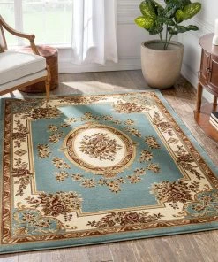 Well Woven Le Petit Palais Light Blue Traditional Rug