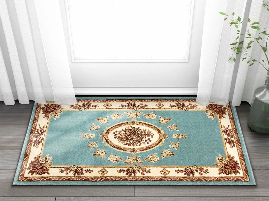Well Woven Le Petit Palais Light Blue Traditional Rug 10 Well Woven Le Petit Palais Light Blue Traditional Rug