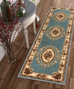 Well Woven Le Petit Palais Light Blue Traditional Rug 24 Well Woven Le Petit Palais Light Blue Traditional Rug