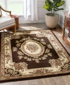 Well Woven Oriental & Persian Le Petit Palais Brown Traditional Rug
