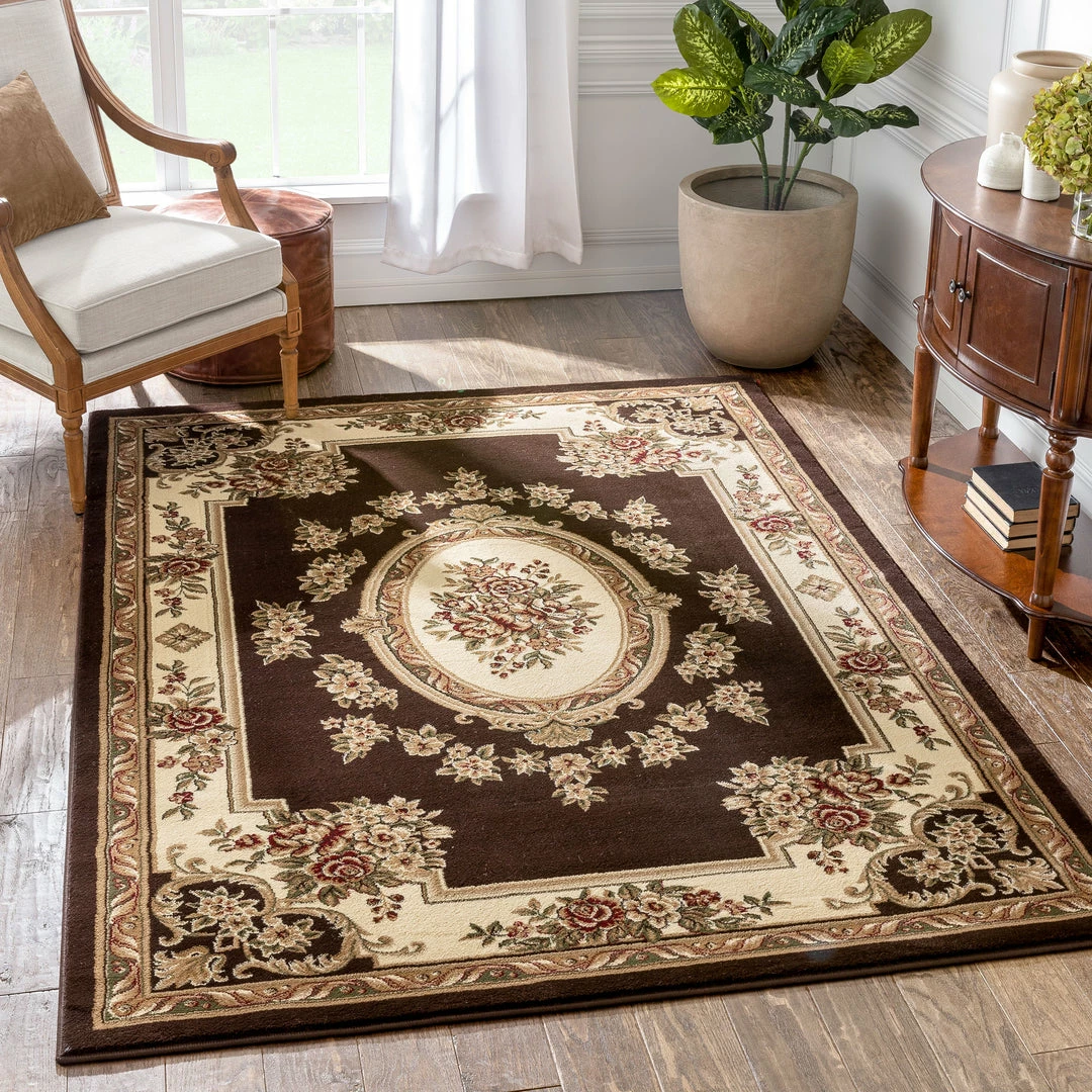 Well Woven Oriental & Persian Le Petit Palais Brown Traditional Rug 1 Well Woven Oriental & Persian Le Petit Palais Brown Traditional Rug