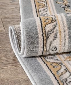 Well Woven Le Petit Palais Grey Traditional Rug Grey & Silver