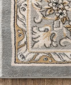 Well Woven Le Petit Palais Grey Traditional Rug Grey & Silver