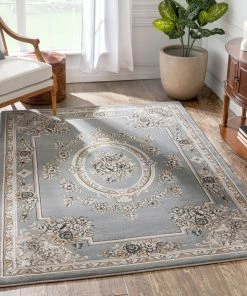 Well Woven Le Petit Palais Grey Traditional Rug Grey & Silver