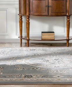 Well Woven Le Petit Palais Grey Traditional Rug Grey & Silver