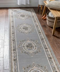 Well Woven Le Petit Palais Grey Traditional Rug Grey & Silver