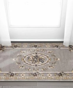 Well Woven Le Petit Palais Grey Traditional Rug Grey & Silver