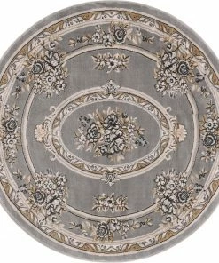 Well Woven Le Petit Palais Grey Traditional Rug Grey & Silver