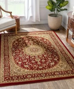 Well Woven Aviva Red Traditional Rug