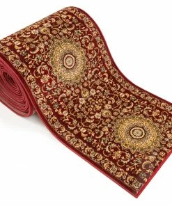 Well Woven Aviva Custom Size Runner Traditional Red Choose Your Width X Choose Your Length Hallway Runner Rug