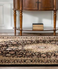 Well Woven Aviva Black Traditional Rug