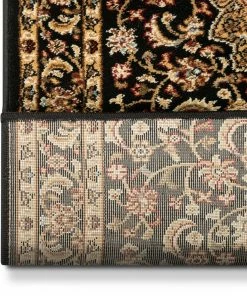 Well Woven Aviva Custom Size Runner Traditional Black 31 Inch Wide X Choose Your Length Hallway Runner Rug