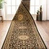 Well Woven Aviva Custom Size Runner Traditional Black 31 Inch Wide X Choose Your Length Hallway Runner Rug