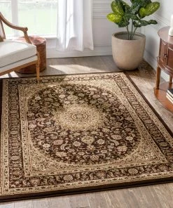 Well Woven Oriental & Persian Aviva Brown Traditional Rug