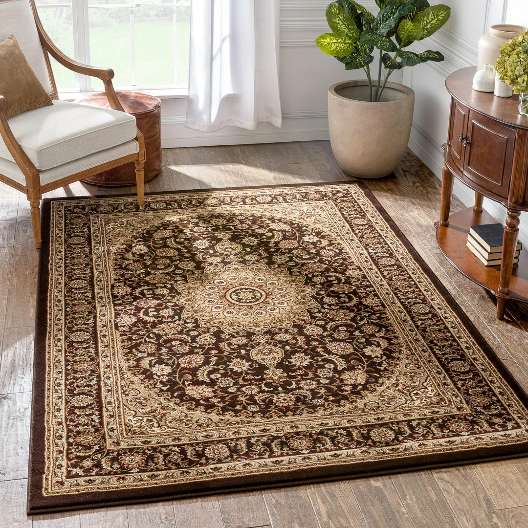 Well Woven Oriental & Persian Aviva Brown Traditional Rug 1 Well Woven Oriental & Persian Aviva Brown Traditional Rug