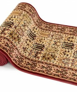 Well Woven Cordelia Garden Custom Size Runner Traditional Red Choose Your Width X Choose Your Length Hallway Runner Rug