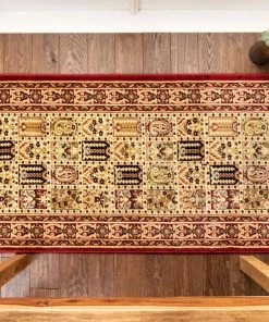 Well Woven Cordelia Garden Custom Size Runner Traditional Red Choose Your Width X Choose Your Length Hallway Runner Rug