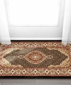 Well Woven Oriental & Persian Saffron Black Traditional Rug 10'11