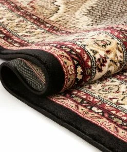 Well Woven Oriental & Persian Saffron Black Traditional Rug 10'11
