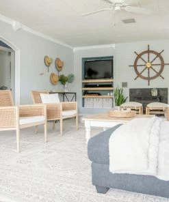 Well Woven Carina Tribal Medallion Beige Kilim-Style Rug