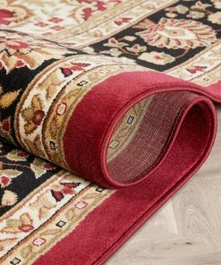 Well Woven Medallion Kashan Red Traditional Rug Oriental & Persian 21 Well Woven Medallion Kashan Red Traditional Rug Oriental & Persian