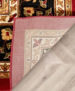 Well Woven Medallion Kashan Red Traditional Rug Oriental & Persian 20 Well Woven Medallion Kashan Red Traditional Rug Oriental & Persian