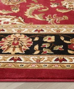 Well Woven Medallion Kashan Red Traditional Rug Oriental & Persian 24 Well Woven Medallion Kashan Red Traditional Rug Oriental & Persian