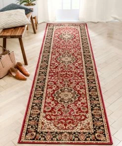 Well Woven Medallion Kashan Red Traditional Rug Oriental & Persian 29 Well Woven Medallion Kashan Red Traditional Rug Oriental & Persian