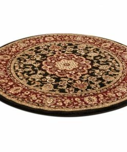 Well Woven Oriental & Persian Medallion Kashan Black Traditional Rug