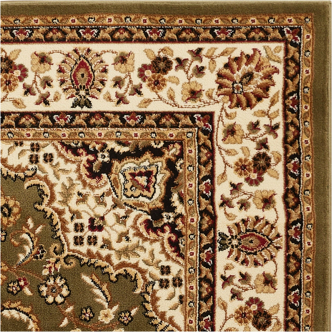 Well Woven Medallion Kashan Traditional Green 31" Square Area Rug 1 Well Woven Medallion Kashan Traditional Green 31" Square Area Rug
