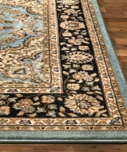 Well Woven Medallion Kashan Light Blue Traditional Rug Oriental & Persian 14 Well Woven Medallion Kashan Light Blue Traditional Rug Oriental & Persian