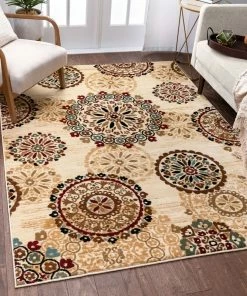 Well Woven Multi Color Sorayah Suzani Multi Modern Rug 7'10" X 9'10"