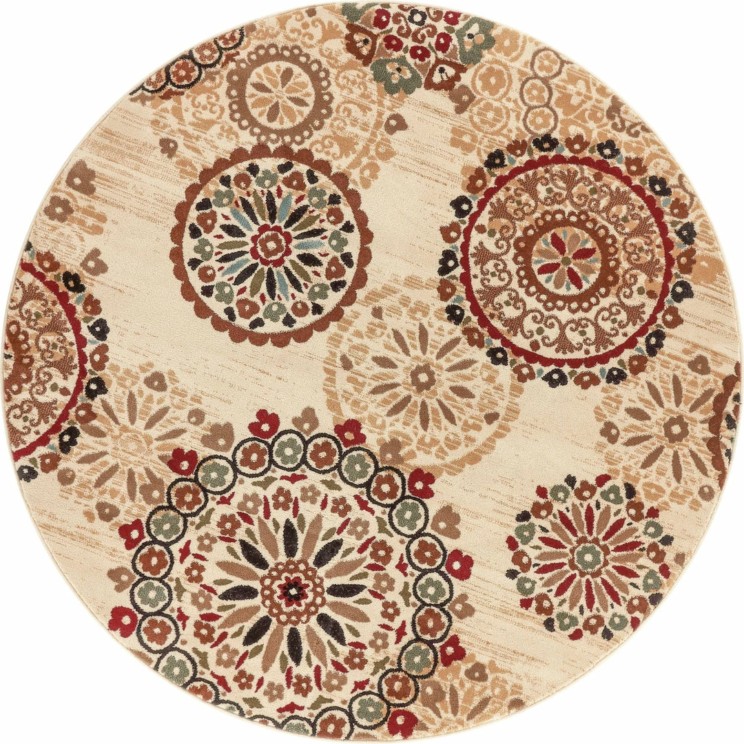 Well Woven Multi Color Sorayah Suzani Multi Modern Rug 7'10" X 9'10" 4 Well Woven Multi Color Sorayah Suzani Multi Modern Rug 7'10" X 9'10"