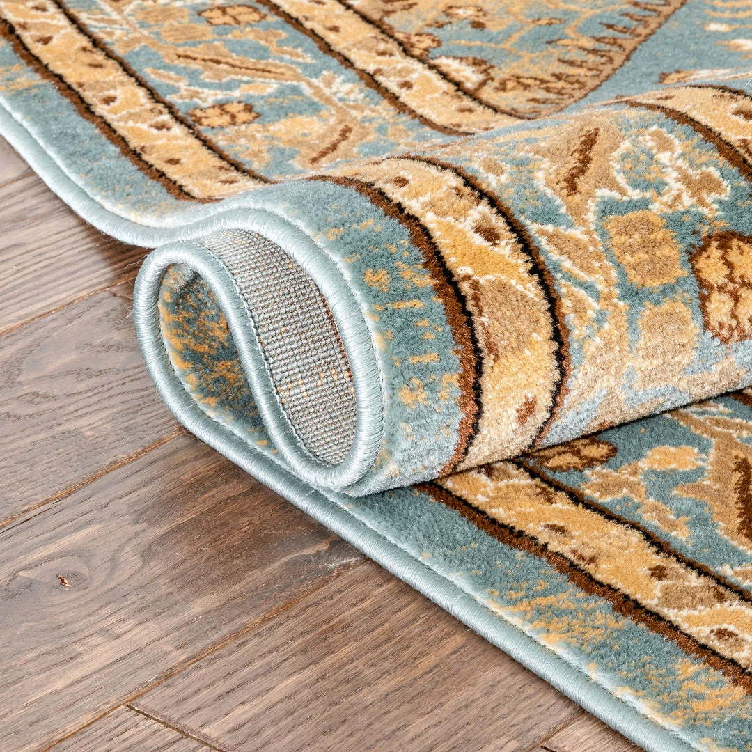 Well Woven Kaibab Light Blue Traditional Medallion Rug Oriental & Persian 5 Well Woven Kaibab Light Blue Traditional Medallion Rug Oriental & Persian