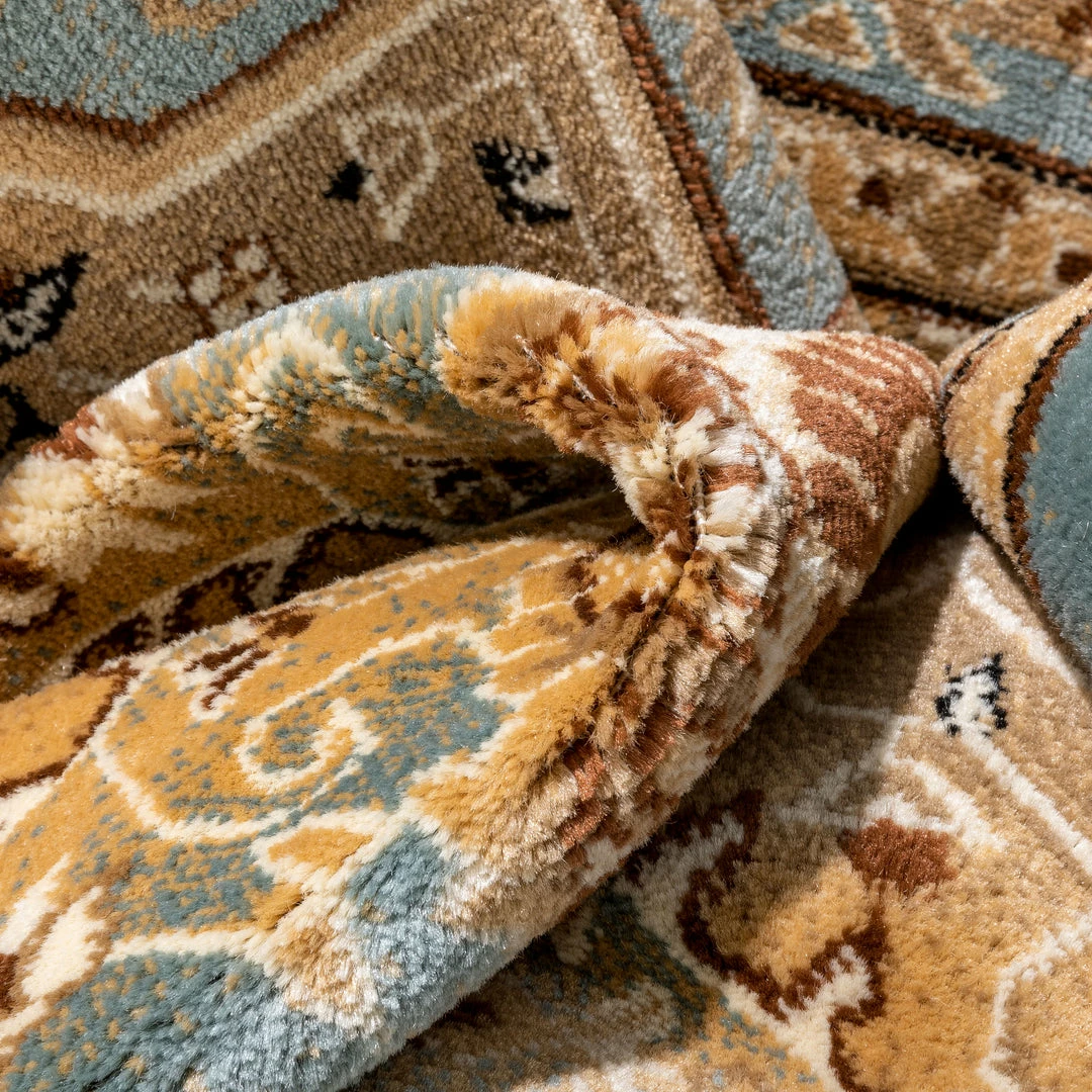 Well Woven Kaibab Light Blue Traditional Medallion Rug Oriental & Persian 3 Well Woven Kaibab Light Blue Traditional Medallion Rug Oriental & Persian