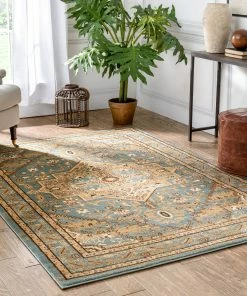 Well Woven Kaibab Light Blue Traditional Medallion Rug Oriental & Persian 16 Well Woven Kaibab Light Blue Traditional Medallion Rug Oriental & Persian