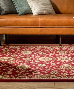 Well Woven Bahia Traditional Oriental Persian Red Rug
