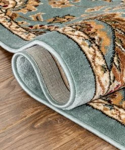 Well Woven Bahia Traditional Oriental Persian Blue Rug